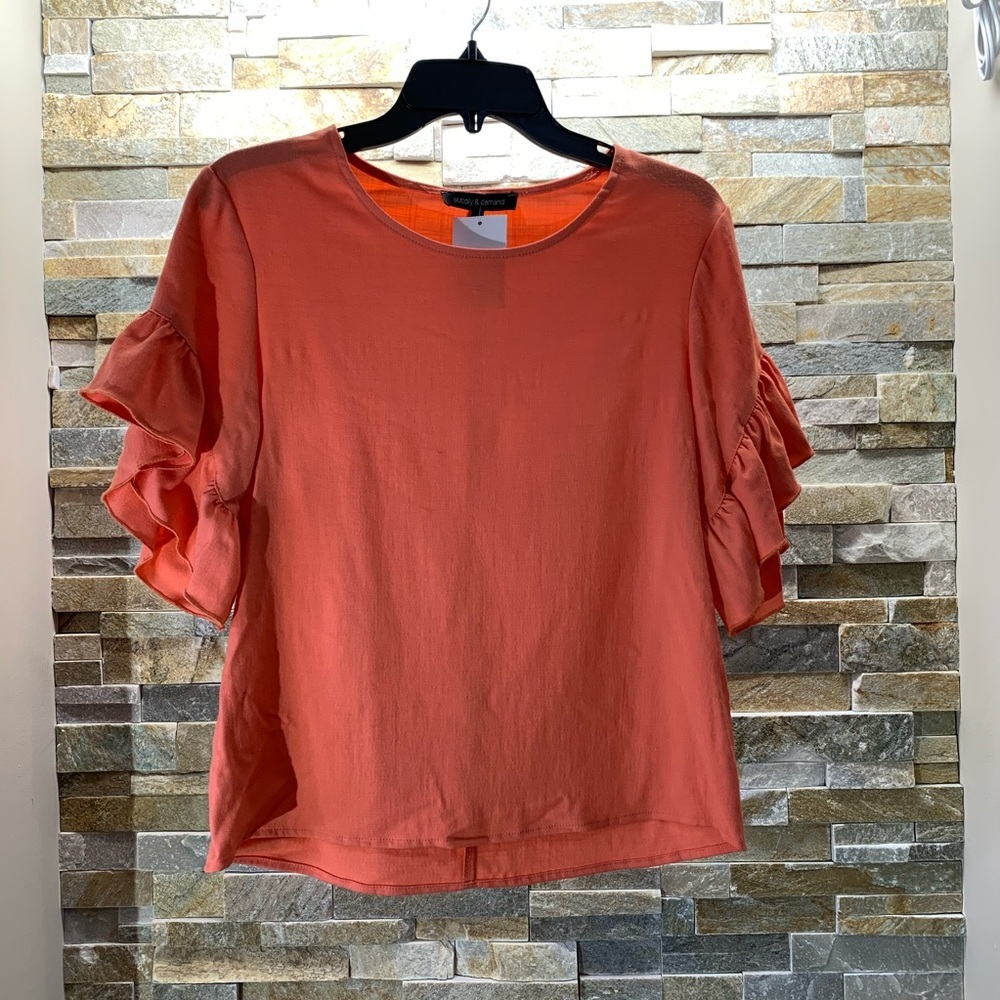 🎁 S & D Ruffle Sleeve Blouse - Picture 3 of 8